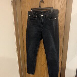 J. Crew 9" High Rise Toothpick Dark Wash Jeans-Size 32